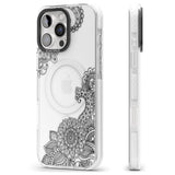 iPhone 16 Pro Max Black Henna Botanicals Black Impact Phone Case