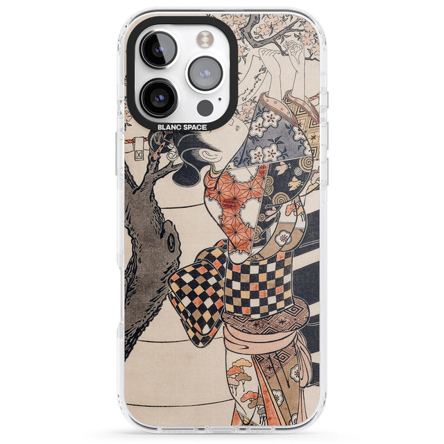 iPhone 16 Pro Max Vintage Japan Black Impact Phone Case