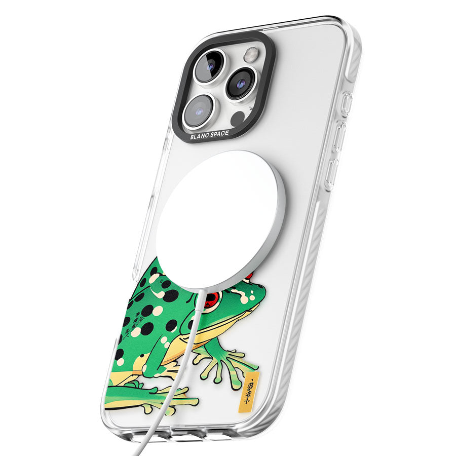 Matsumoto Hoji Frog Green Impact Magsafe Phone Case for iPhone 16 Pro, iPhone 16 Pro Max