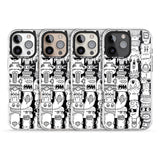 iPhone 16 Pro Max Monochrome Heads Black Impact Phone Case