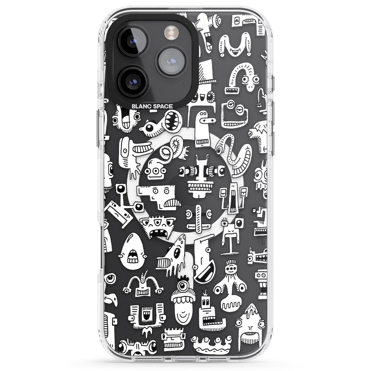 iPhone 16 Pro Max Weird Friends Black Impact Phone Case