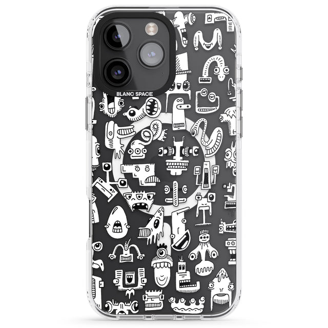 iPhone 16 Pro Max Weird Friends Black Impact Phone Case