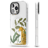 iPhone 16 Pro Max Large Jaguar Clear Jungle Cat Pattern Black Impact Phone Case