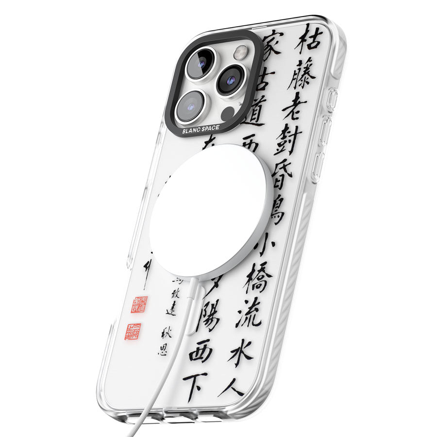 Japanese Kanji Script Impact Magsafe Phone Case for iPhone 16 Pro, iPhone 16 Pro Max