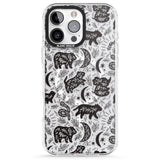 iPhone 16 Pro Max Leafy Bears Black Impact Phone Case