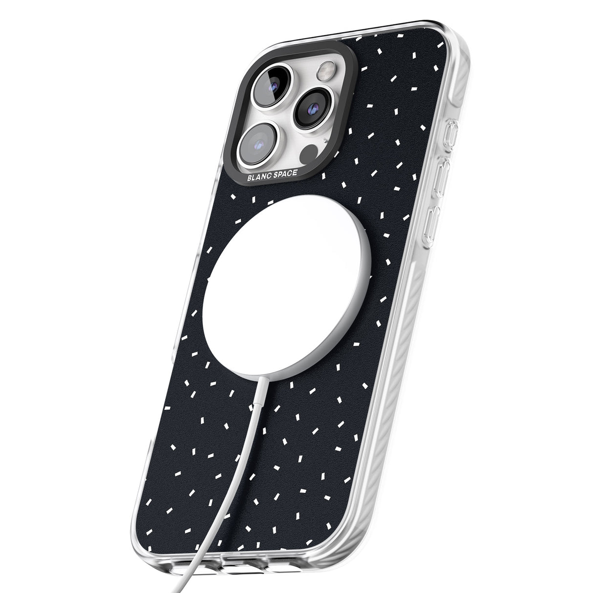 iPhone 16 Pro Max Confetti (Black) Black Impact Phone Case