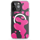 iPhone 16 Pro Max Pink Lava Lamp Black Impact Phone Case