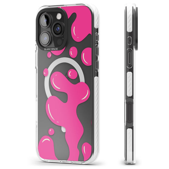 iPhone 16 Pro Max Pink Lava Lamp Black Impact Phone Case