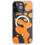 iPhone 16 Pro Max Orange Lava Lamp Black Impact Phone Case