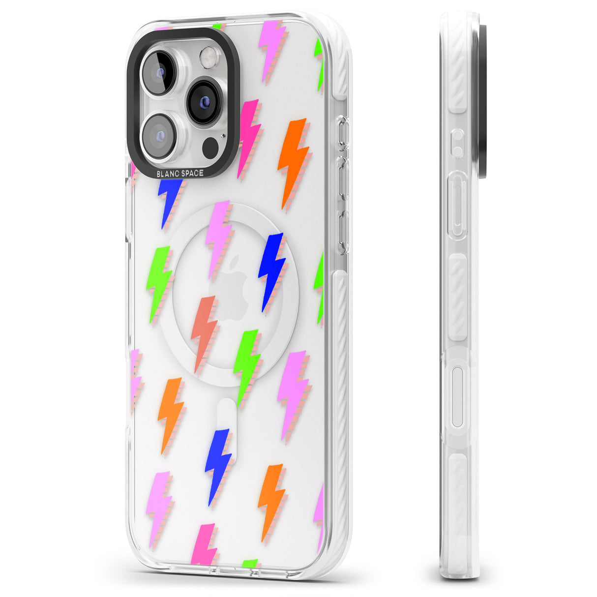 iPhone 16 Pro Max Rainbow Pop Lightning Black Impact Phone Case