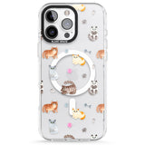 iPhone 16 Pro Max Cats with Toys - Clear Black Impact Phone Case