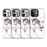 iPhone 16 Pro Max Designer Marble Unicorn Dab Black Impact Phone Case