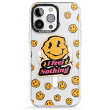 iPhone 16 Pro Max I feel nothing (Clear) Black Impact Phone Case