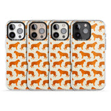 iPhone 16 Pro Max Trendy Tiger Patterns Tigers On Khaki Black Impact Phone Case