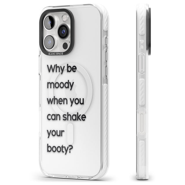 iPhone 16 Pro Max Why be moody? Black Impact Phone Case