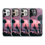 iPhone 16 Pro Max Palm Tree Sunset Photograph Black Impact Phone Case