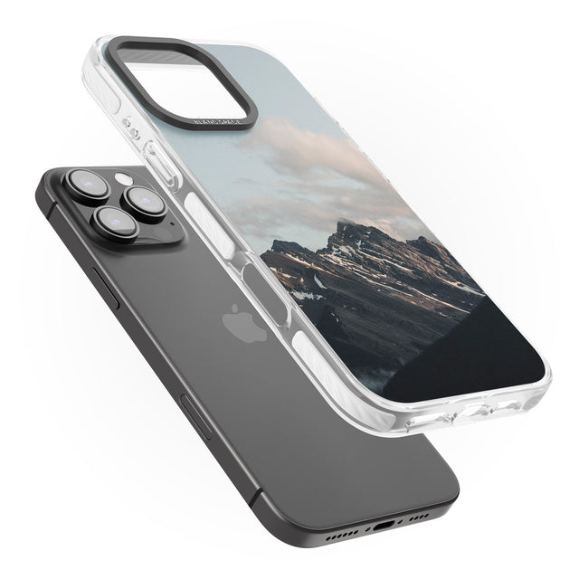 iPhone 16 Pro Max Mountain Range Photograph Black Impact Phone Case