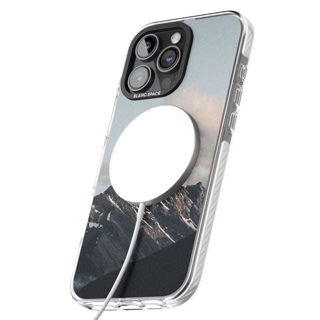 iPhone 16 Pro Max Mountain Range Photograph Black Impact Phone Case