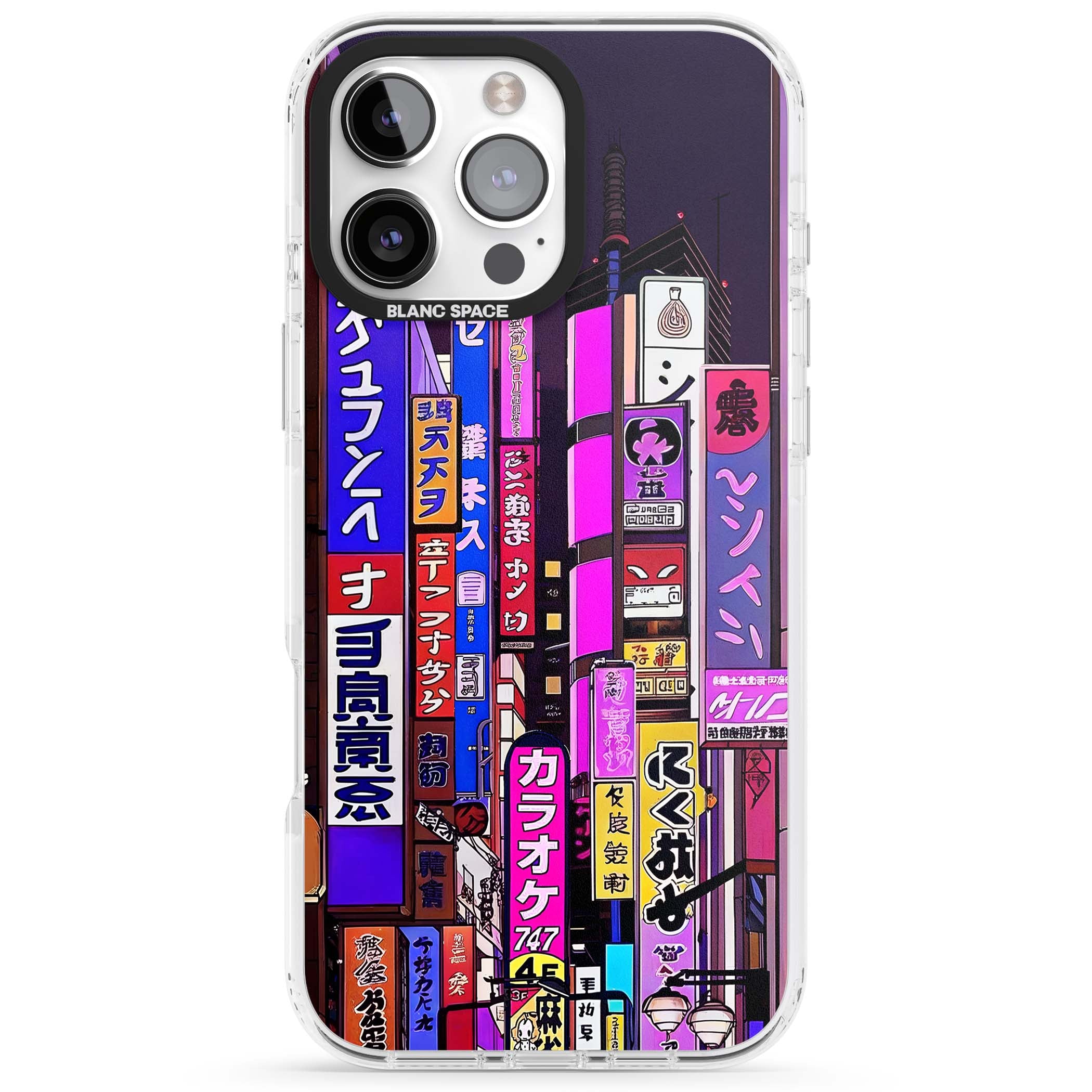 NEON NIGHT anime iPhone case | Impact Magsafe case for iPhone 16 Pro, iPhone 16 Pro Max