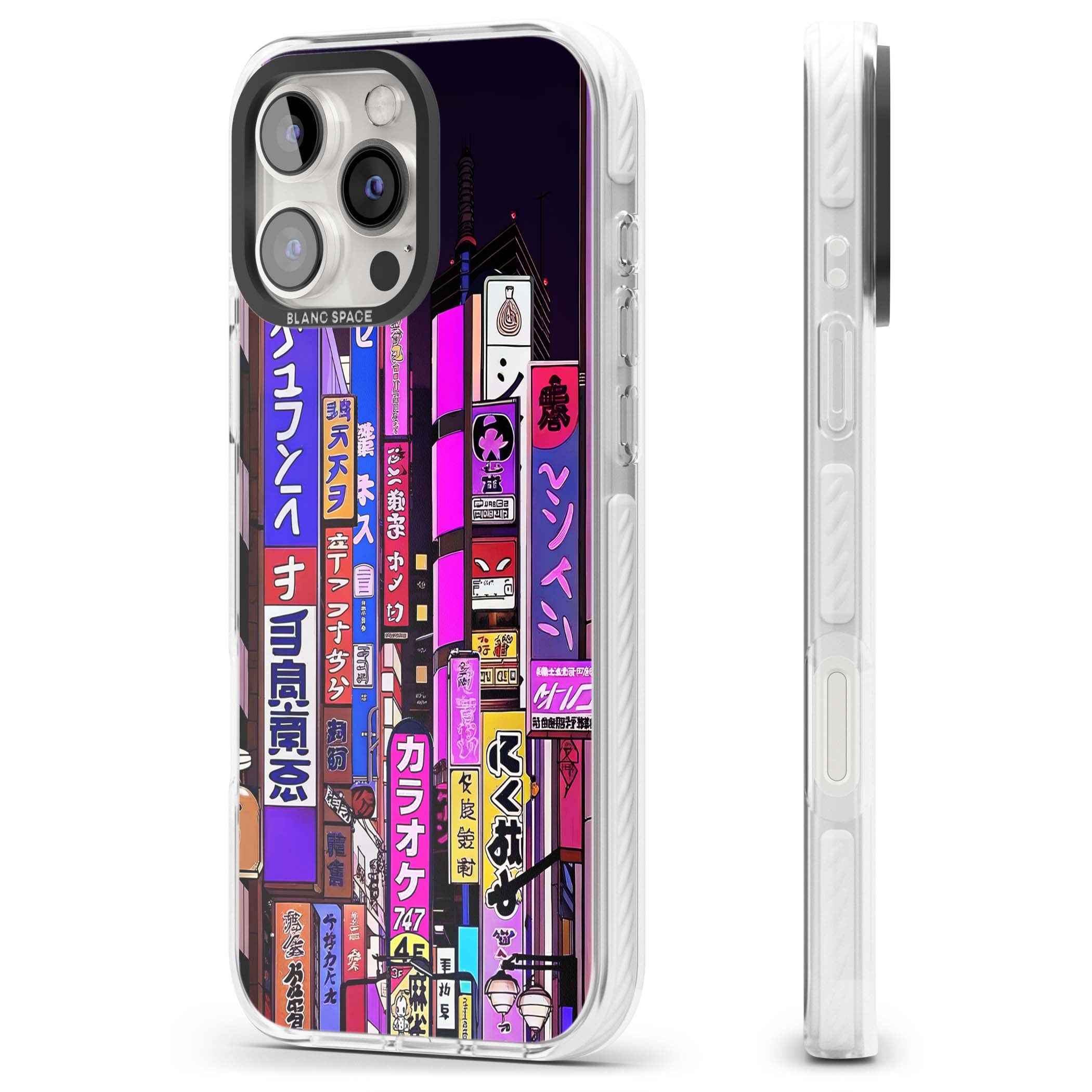 NEON NIGHT anime iPhone case | Impact Magsafe case for iPhone 16 Pro, iPhone 16 Pro Max