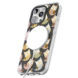 iPhone 16 Pro Max Cute Owl Pattern Black Impact Phone Case