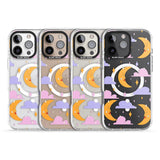 iPhone 16 Pro Max Moons & Clouds Black Impact Phone Case