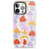 iPhone 16 Pro Max Happy Shrooms Black Impact Phone Case