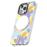 iPhone 16 Pro Max Pastel Hearts Black Impact Phone Case