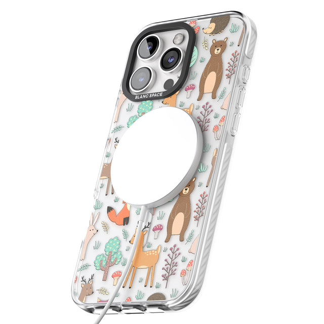 iPhone 16 Pro Max Wildlife Pattern Black Impact Phone Case