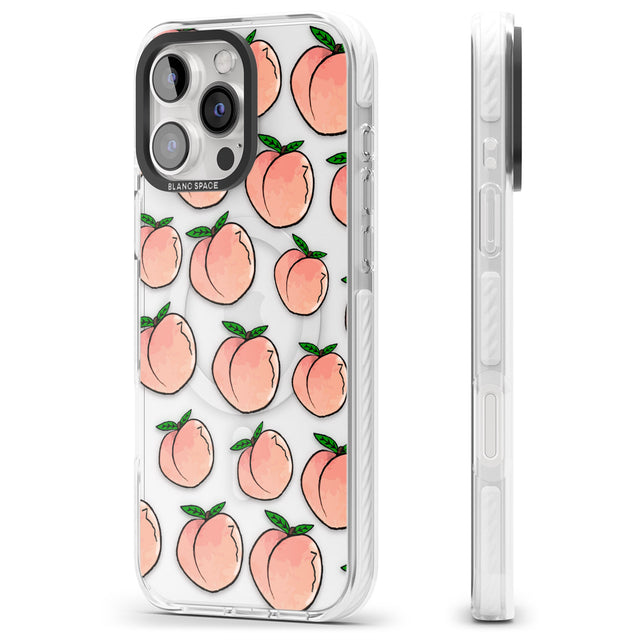 iPhone 16 Pro Max Life's a Peach Black Impact Phone Case