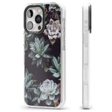 iPhone 16 Pro Max Mixed Succulents - Real Botanical Photographs Black Impact Phone Case