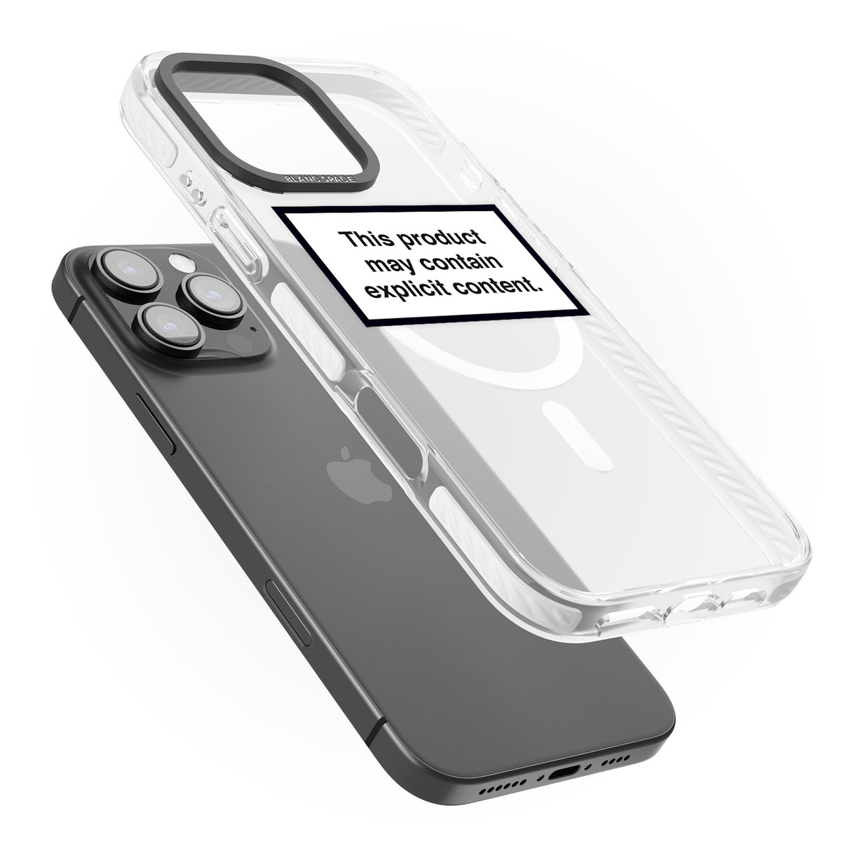 iPhone 16 Pro Max Contains Explicit Content Black Impact Phone Case