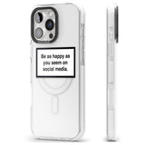 iPhone 16 Pro Max Happy on Social Media Black Impact Phone Case