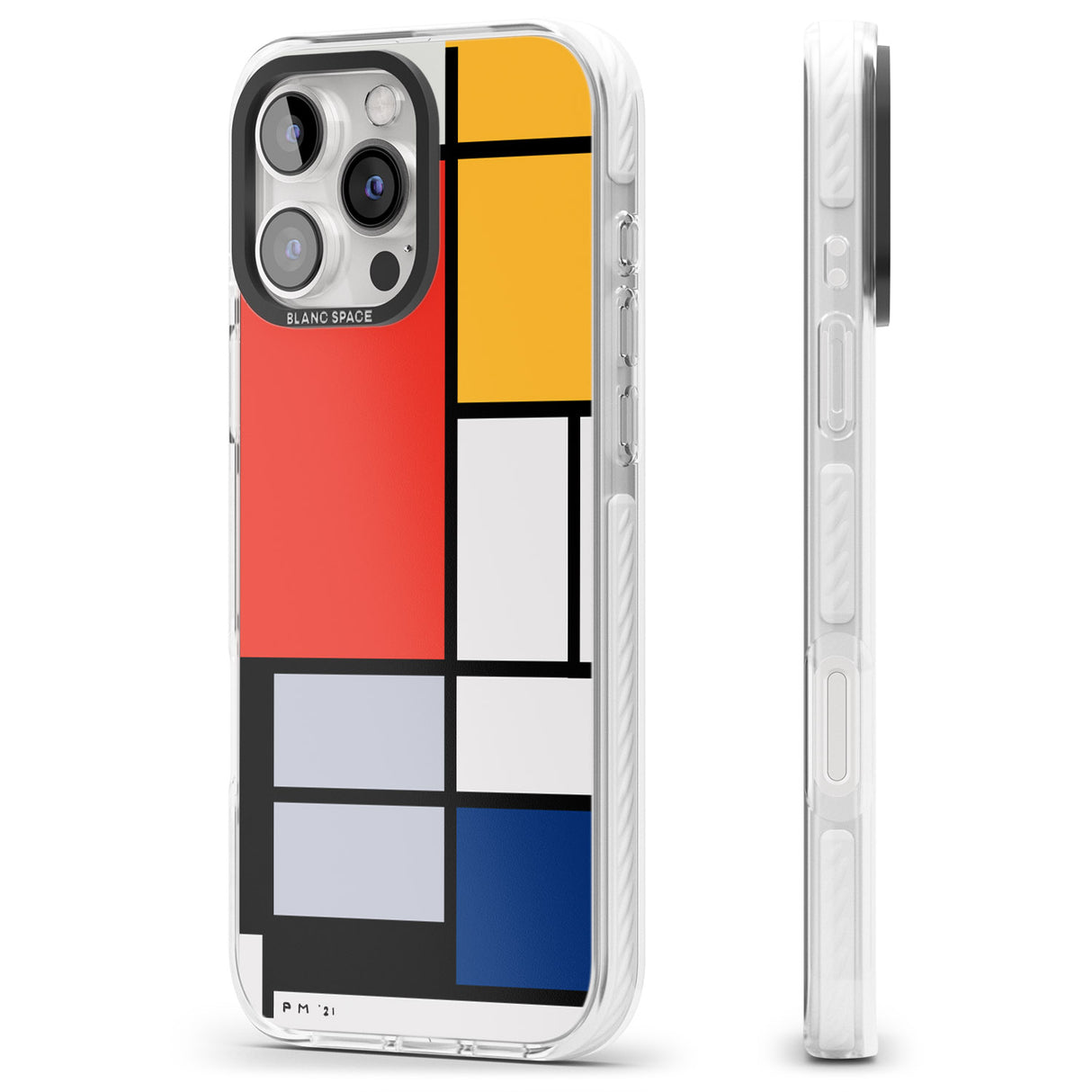 iPhone 16 Pro Max Piet Mondrian's Composition Black Impact Phone Case