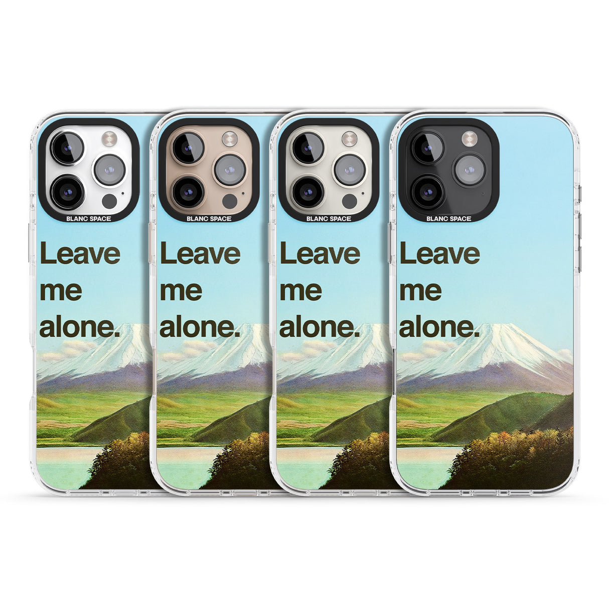 iPhone 16 Pro Max Leave me alone Black Impact Phone Case