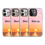 iPhone 16 Pro Max Shut up Black Impact Phone Case