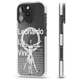 iPhone 16 Pro Max Vitruvian Man Black Impact Phone Case