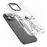 iPhone 16 Pro Max Vitruvian Man Black Impact Phone Case