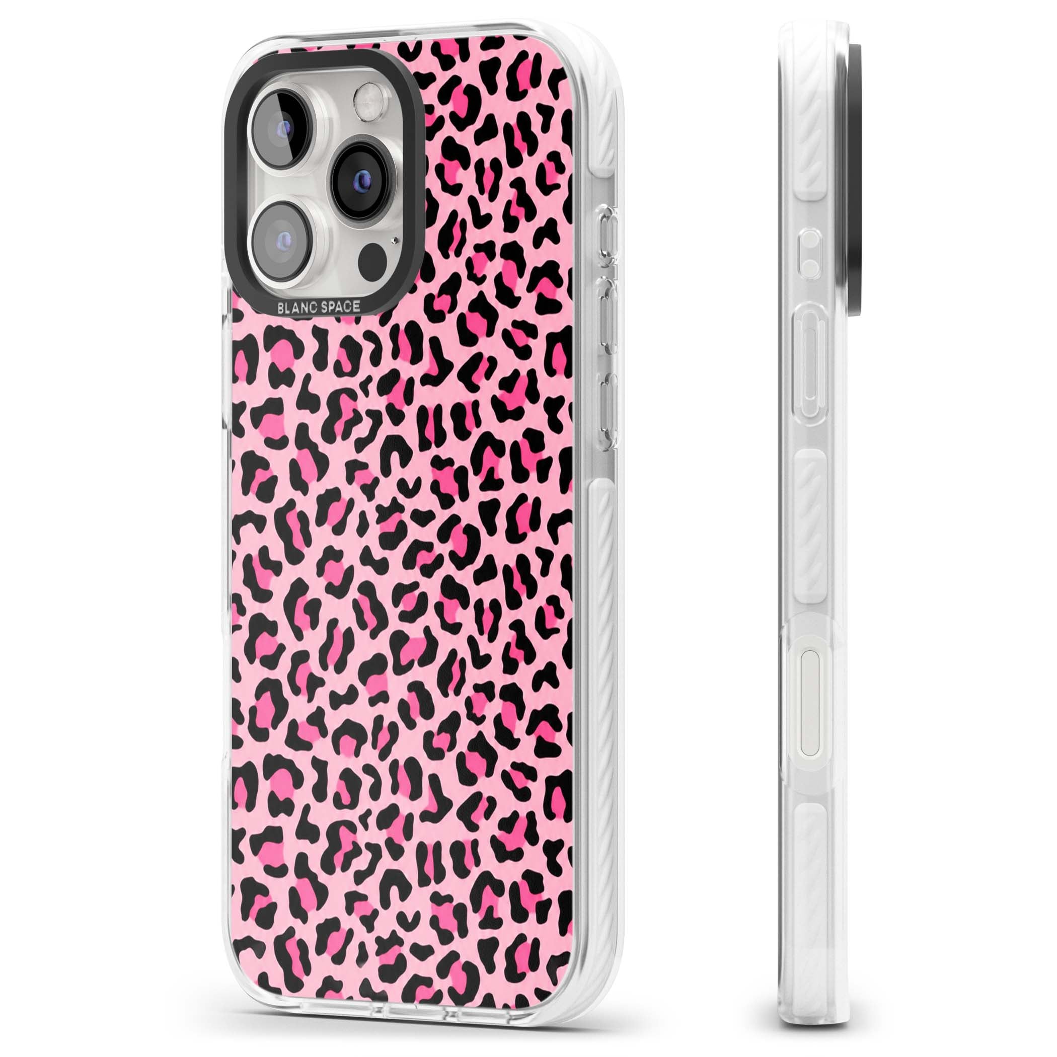 Pink Leopard baddie iPhone case | Impact Magsafe case for iPhone 16 Pro, iPhone 16 Pro Max