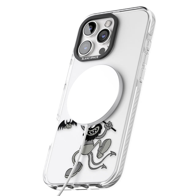 iPhone 16 Pro Max Dancing Devil Black Impact Phone Case