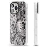 iPhone 16 Pro Max Pastel Snakeskin - Grey Black Impact Phone Case