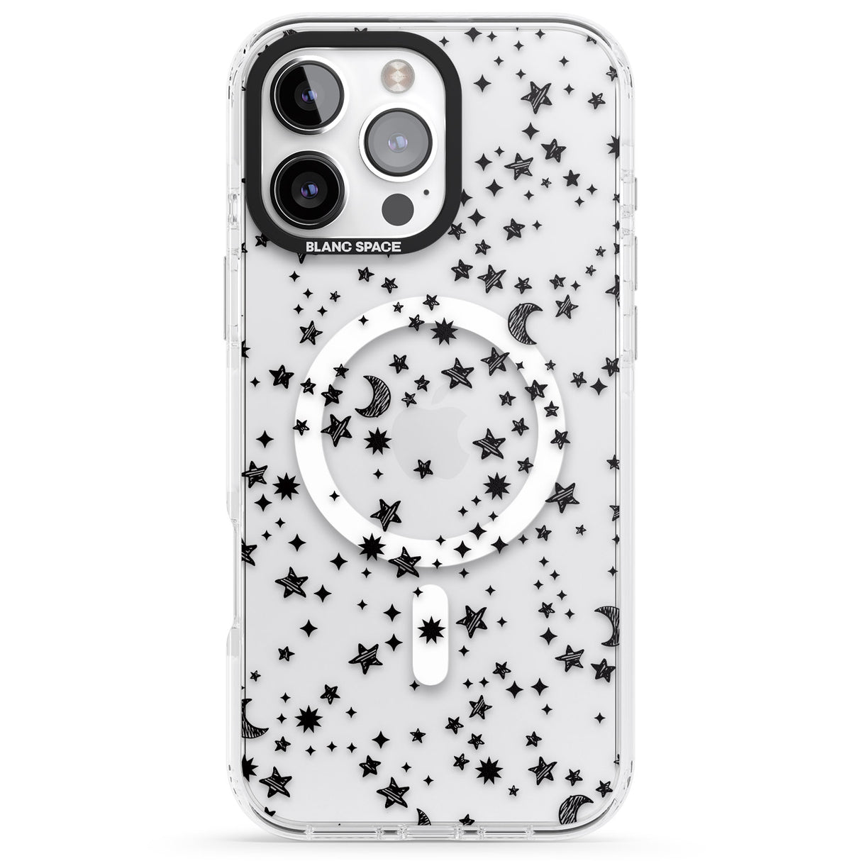 Black Cosmic Galaxy Pattern