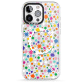 iPhone 16 Pro Max Rainbow Starburst Black Impact Phone Case