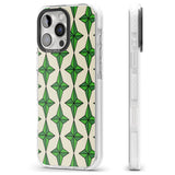 iPhone 16 Pro Max Emerald Stars Pattern Black Impact Phone Case