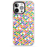 iPhone 16 Pro Max Multicolour Polka-dot Fiesta Black Impact Phone Case