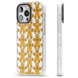 iPhone 16 Pro Max Gingerbread Cookie Pattern Black Impact Phone Case