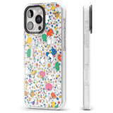 iPhone 16 Pro Max Colourful Confetti Pebbles Black Impact Phone Case