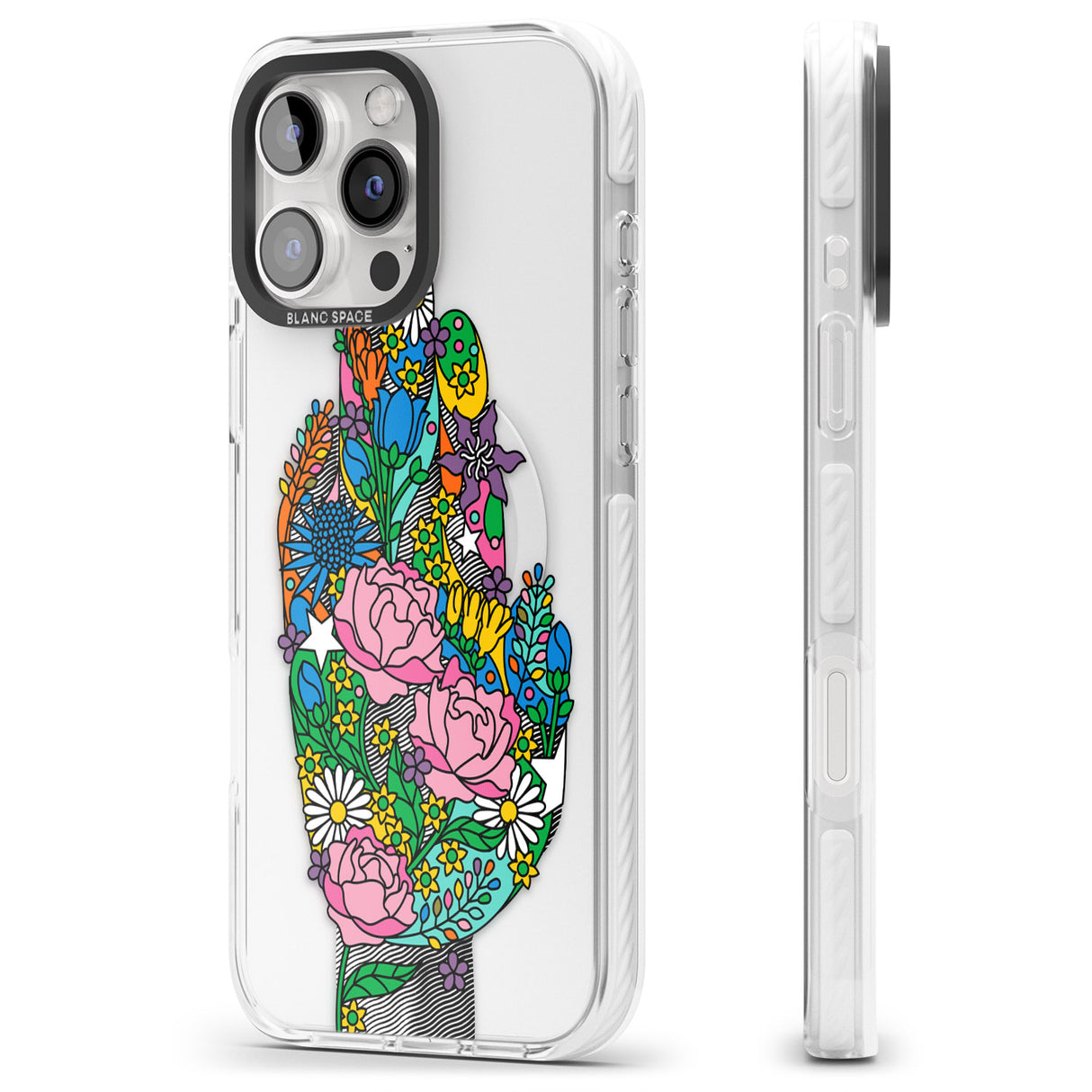 iPhone 16 Pro Max Garden Touch Black Impact Phone Case