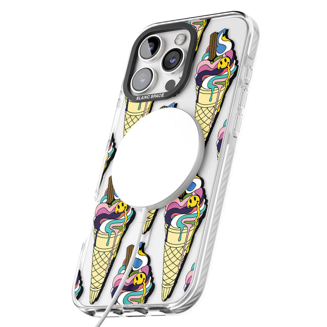 iPhone 16 Pro Max Trip & Drip Ice Cream Black Impact Phone Case