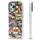 iPhone 16 Pro Max Onomatopoeia Black Impact Phone Case